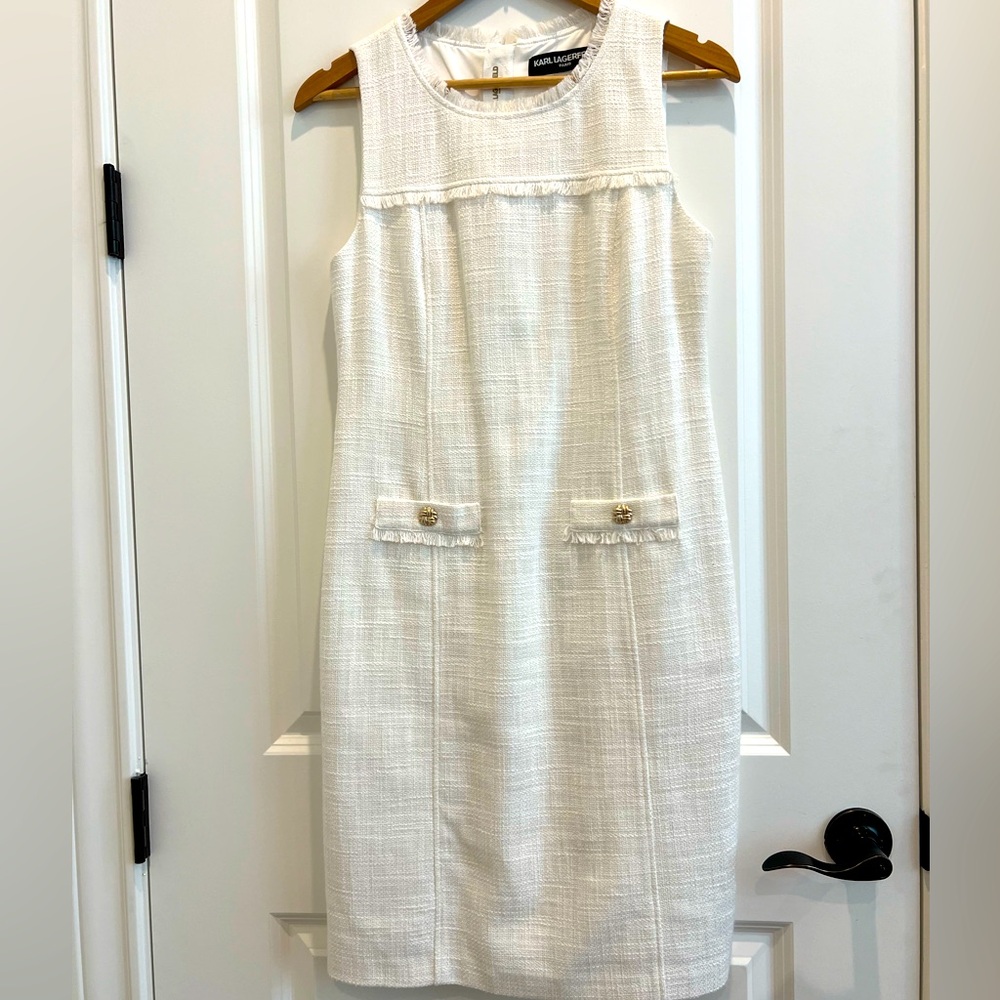 Karl Lagerfeld white dress!